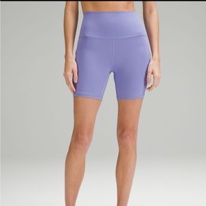 Align™ High-Rise Short with Pockets 6" In DARK LAVENDER